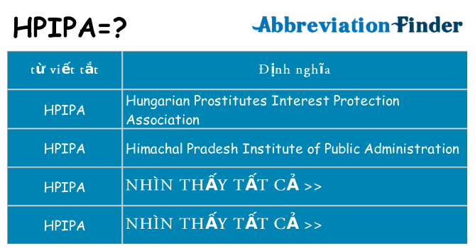 hpipa hiện những gì đứng cho