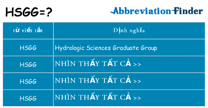 hsgg hiện những gì đứng cho