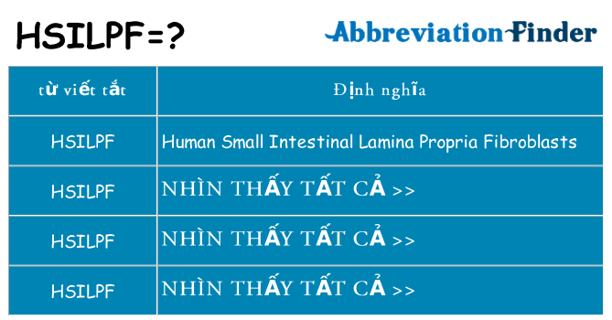 hsilpf hiện những gì đứng cho