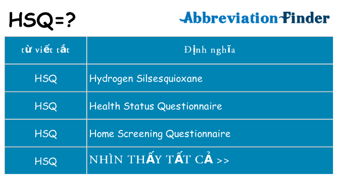 hsq hiện những gì đứng cho