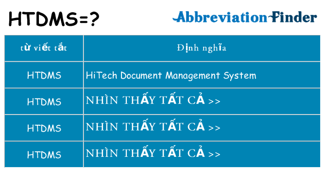 htdms hiện những gì đứng cho