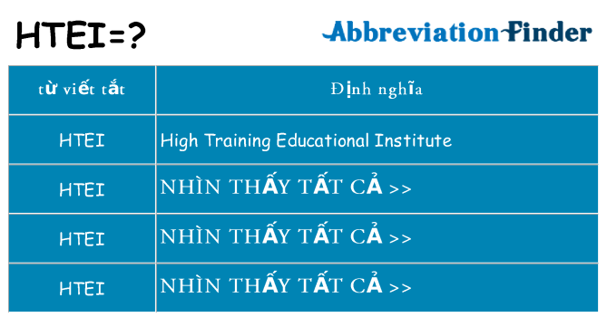 htei hiện những gì đứng cho