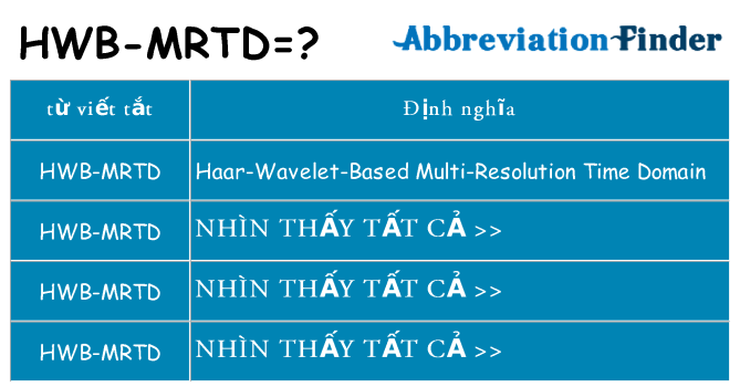 hwb-mrtd hiện những gì đứng cho