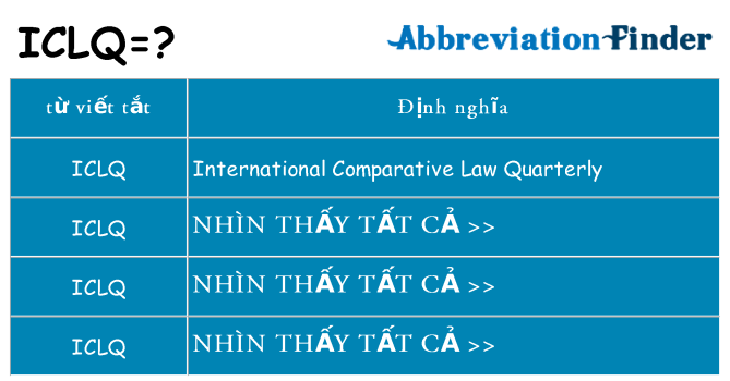 iclq hiện những gì đứng cho