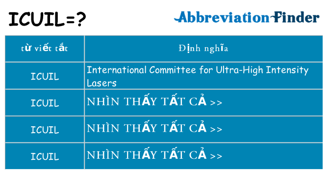 icuil hiện những gì đứng cho