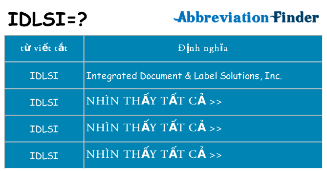 idlsi hiện những gì đứng cho