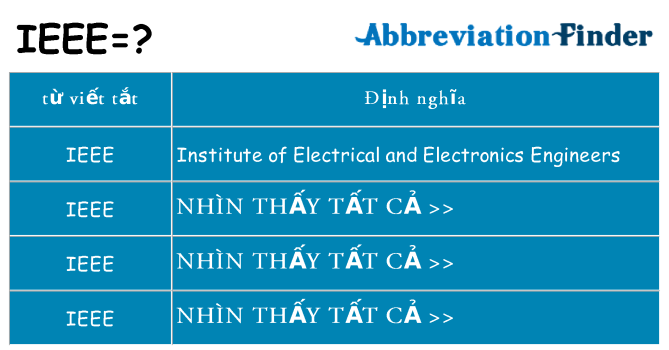 ieee hiện những gì đứng cho