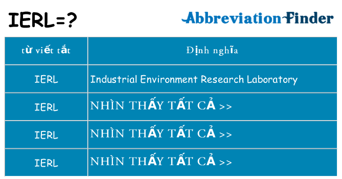 ierl hiện những gì đứng cho