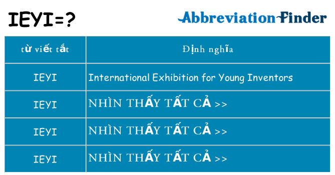ieyi hiện những gì đứng cho
