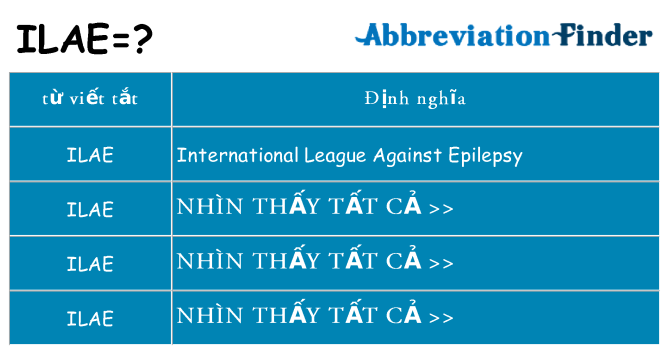 ilae hiện những gì đứng cho