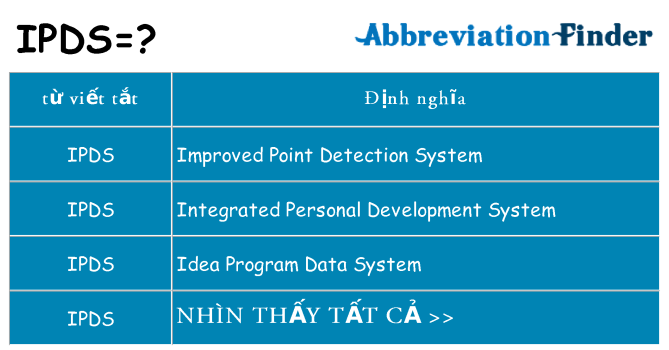 ipds hiện những gì đứng cho