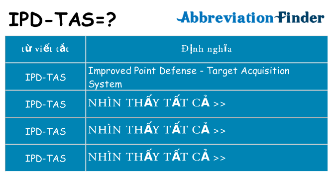 ipd-tas hiện những gì đứng cho