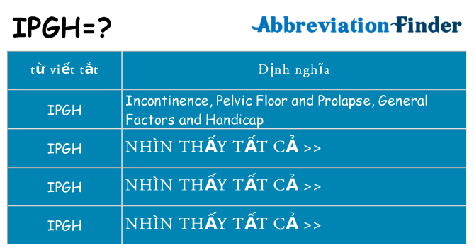 ipgh hiện những gì đứng cho