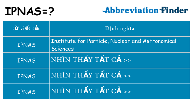 ipnas hiện những gì đứng cho