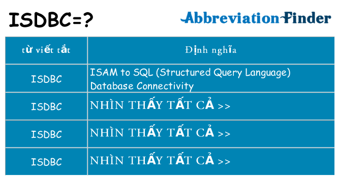 isdbc hiện những gì đứng cho