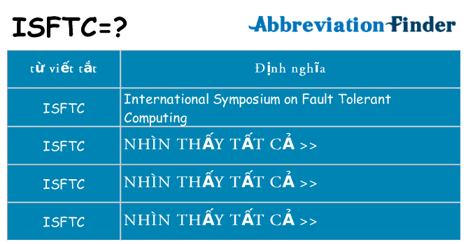 isftc hiện những gì đứng cho