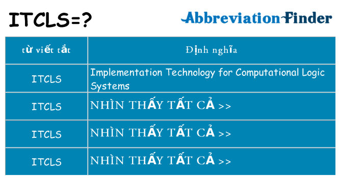 itcls hiện những gì đứng cho