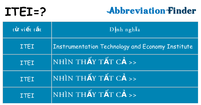 itei hiện những gì đứng cho