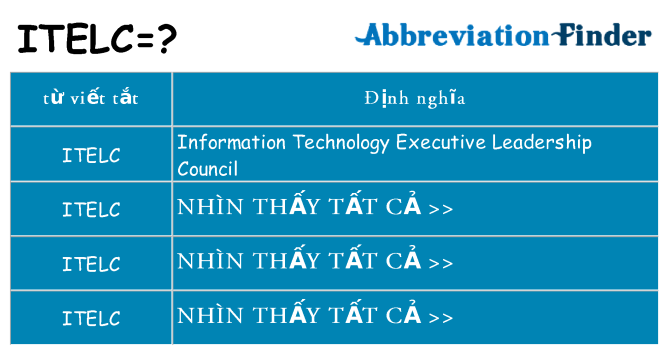 itelc hiện những gì đứng cho