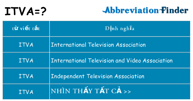 itva hiện những gì đứng cho