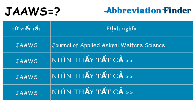 jaaws hiện những gì đứng cho