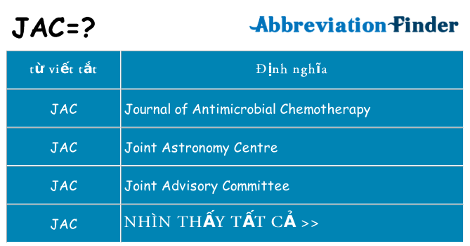 jac hiện những gì đứng cho