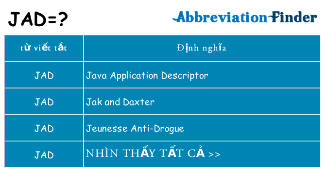 jad hiện những gì đứng cho