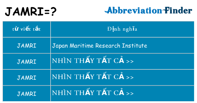 jamri hiện những gì đứng cho