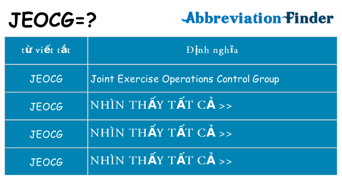 jeocg hiện những gì đứng cho