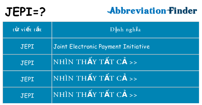 jepi hiện những gì đứng cho