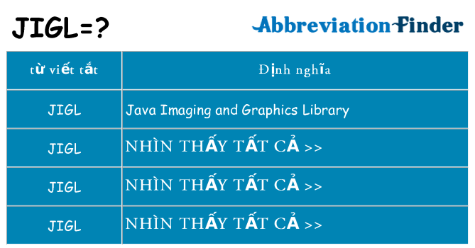 jigl hiện những gì đứng cho