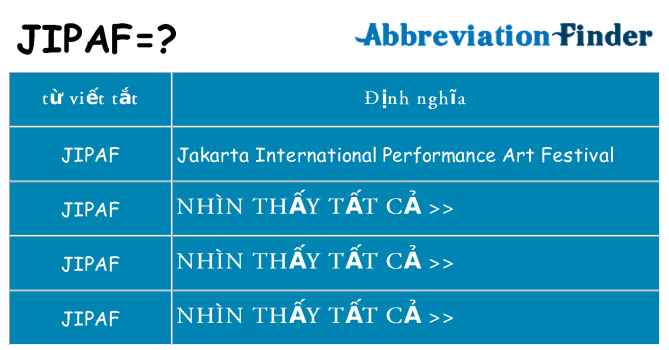 jipaf hiện những gì đứng cho