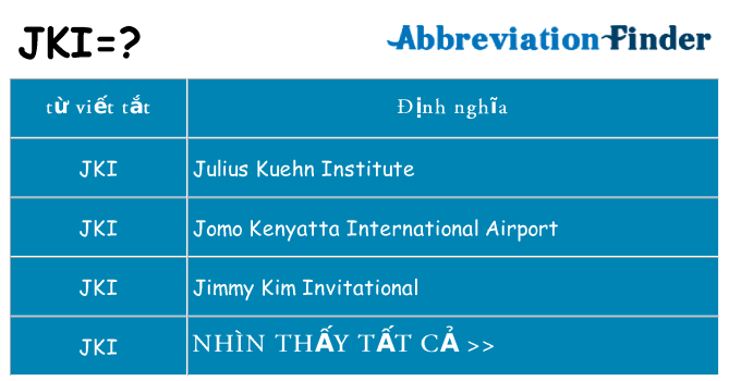 jki hiện những gì đứng cho