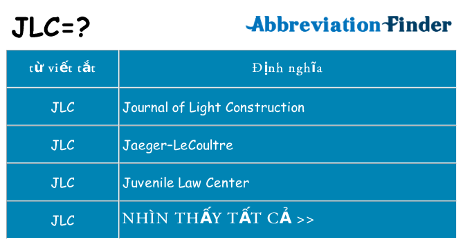 jlc hiện những gì đứng cho
