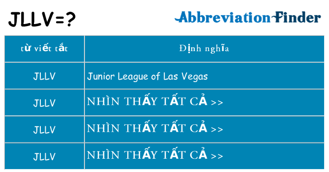 jllv hiện những gì đứng cho