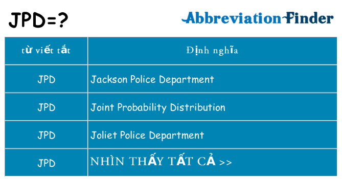 jpd hiện những gì đứng cho