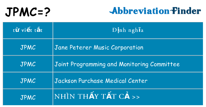 jpmc hiện những gì đứng cho