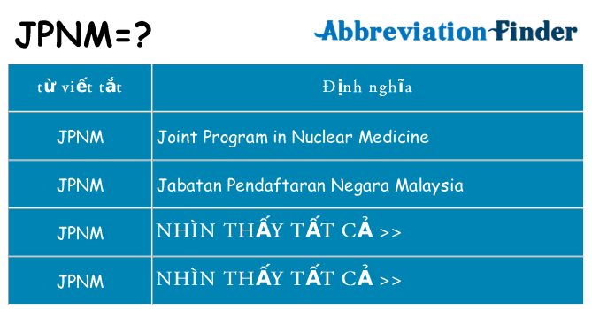 jpnm hiện những gì đứng cho