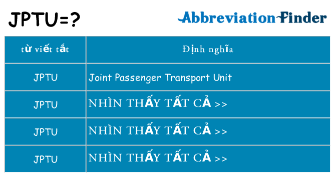 jptu hiện những gì đứng cho
