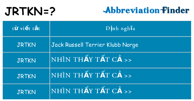 jrtkn hiện những gì đứng cho