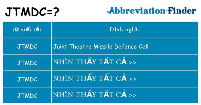 jtmdc hiện những gì đứng cho