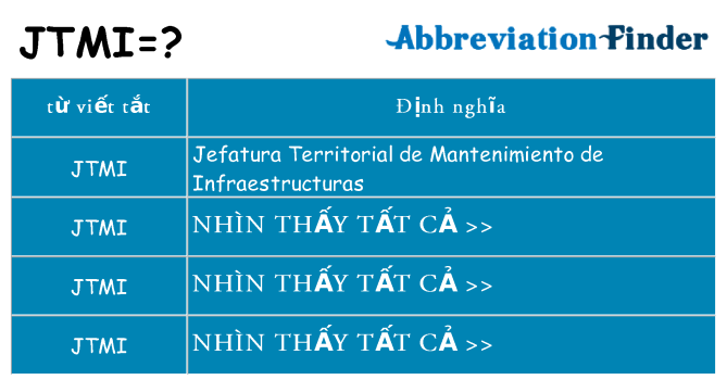 jtmi hiện những gì đứng cho