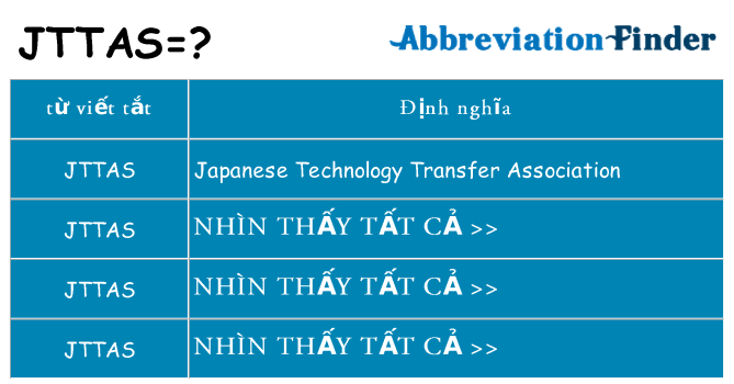 jttas hiện những gì đứng cho