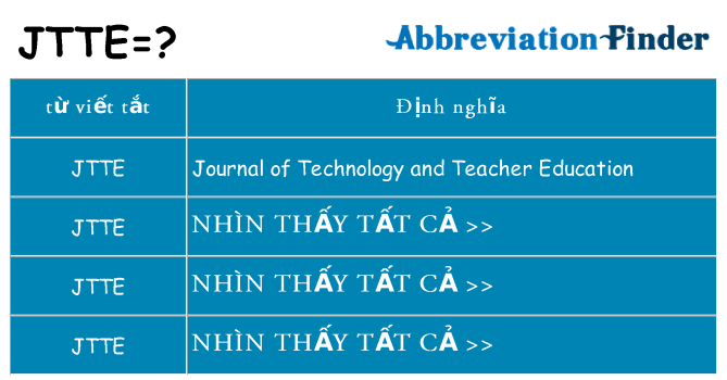 jtte hiện những gì đứng cho