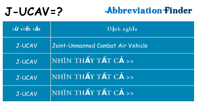 j-ucav hiện những gì đứng cho