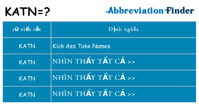 katn hiện những gì đứng cho