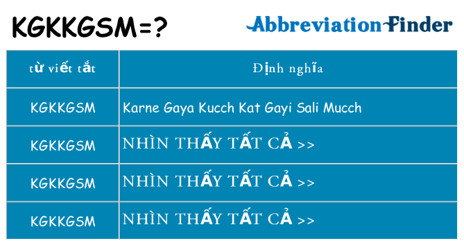 kgkkgsm hiện những gì đứng cho