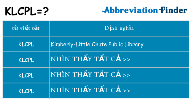 klcpl hiện những gì đứng cho