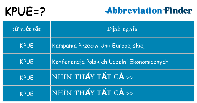 kpue hiện những gì đứng cho