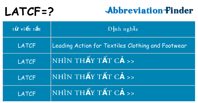 latcf hiện những gì đứng cho